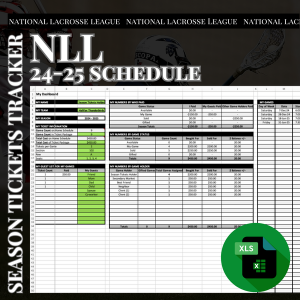 National Lacrosse League Schedule Season Tickets Tracker